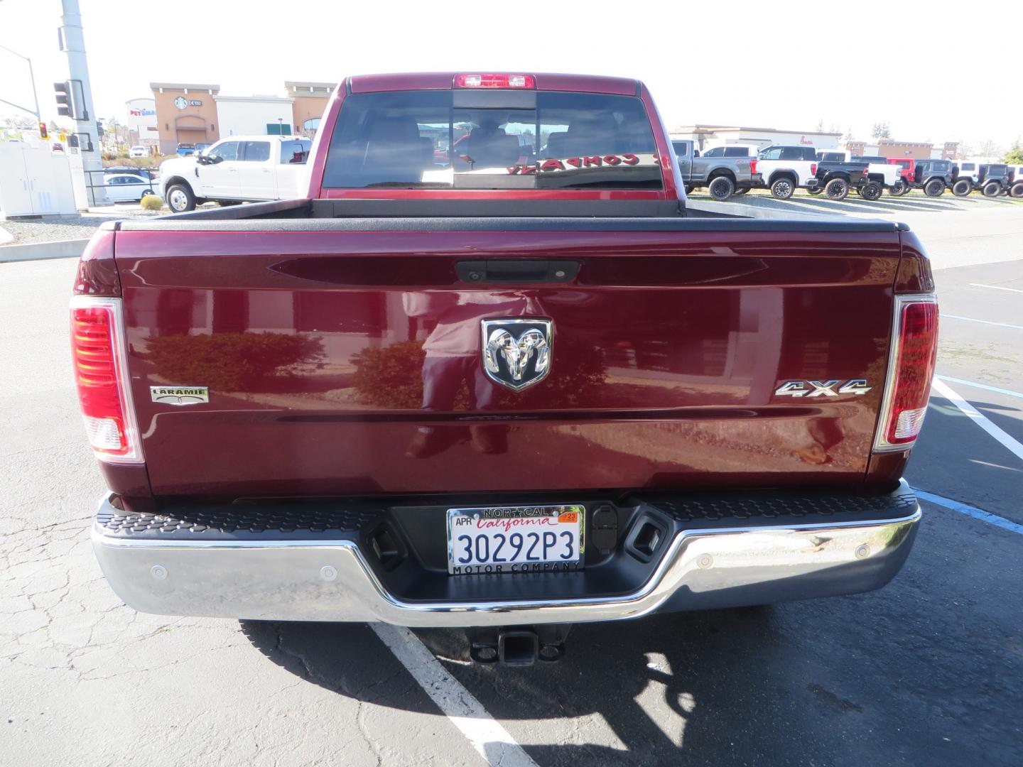 2017 MAROON /TAN RAM 3500 Laramie Mega Cab 4WD (3C63R3ML6HG) with an 6.7L V8 OHV 16V DIESEL engine, automatic transmission, located at 2630 Grass Valley Highway, Auburn, CA, 95603, (530) 508-5100, 38.937893, -121.095482 - Photo#5